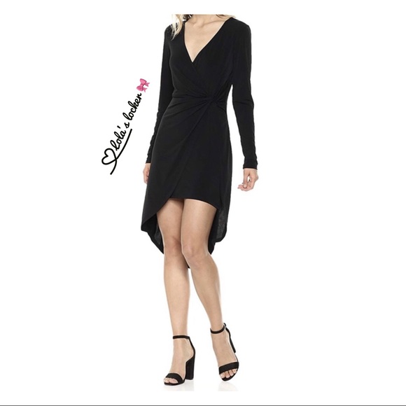 BCBGeneration Dresses & Skirts - BCBGeneration Asymmetrical Faux Wrap Dress